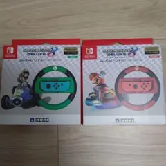 Nintendo Switch Joy-Conハンドル 緑 赤 ２個セット