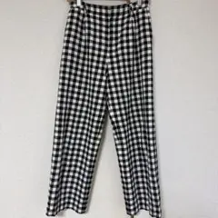 ★美品★URBAN RESEARCH コットンストレート　チェックパンツ　36