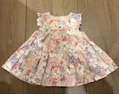 SENSE OF WONDER 花柄ワンピース 90cmリバティ風 フリル日本製のサムネイル