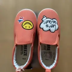 BREEZEオレンジ スリッポン 19.0 J347907