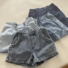 女児　夏用半ズボン 120〜140 4枚セット