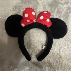 ミニーマウス カチューシャ 黒・赤・白