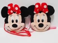 完売品　販売終了　ディズニー ミニー ポシェット パスケース　赤　ピンク