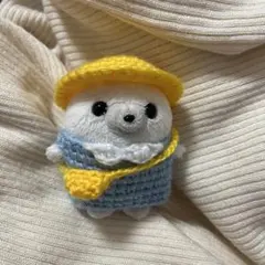 ミニビーンズ　あざらし　幼稚園　帽子　服　カバン　ぬいぐるみ　ぬい服　編み物