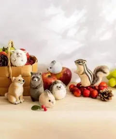 フェリシモ ニードルフェルトで作る動物たち 羊毛フェルト作成キット 5個セット