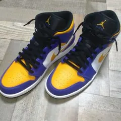 H*I様 エアジョーダン1 mid レイカーズ