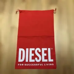DIESEL ショップ袋 レッド 巾着型のサムネイル