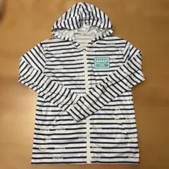 ANAP GIRL ストライプ フード付きラッシュガード