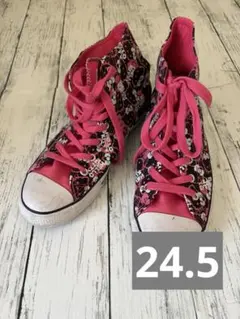 Hello Kitty ハローキティ　ハイカットスニーカー　24.5 総柄のサムネイル