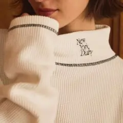 完売★シップス★日本製★カットソー　白　オーバーサイズ　刺繍　¥17,490