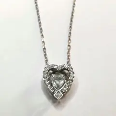 訳あり　スワロフスキー　ハート　ネックレス　　　　　　　　　ダンシングストーン