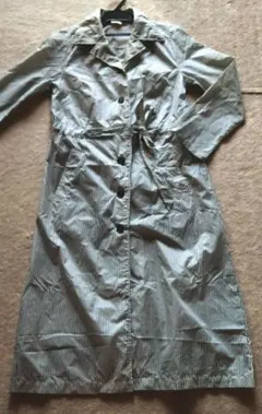 ロングレインコート　Ｓ　レトロ　ベルト付き