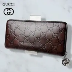 【美品】 GUCCI グッチ インターロッキング ロゴ 長財布 財布 ブラウン GUCCI ブラウン インターロッキングG 長財布 GGロゴ - メルカリ