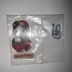 Sylvanian Families 　アクリルキーチェーン　チャコールネコ