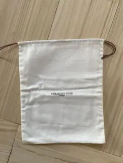 CHRISTIAN DIOR ホワイト巾着袋　美品