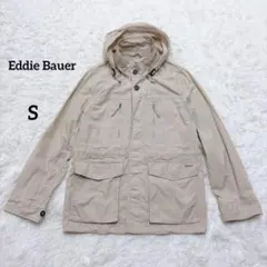 エディーバウアー ナイロンジャケット フード付き アイボリー アウトドア S