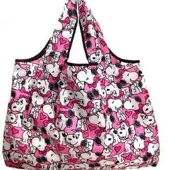 エコバッグ　スヌーピー　大容量　 ピンク