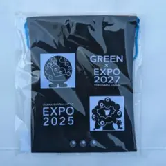 ミャクミャク トゥンクトゥンク 巾着 黒