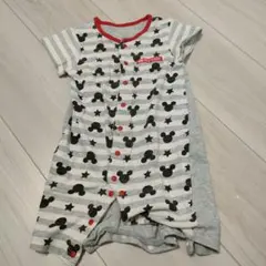 ミッキーマウス柄ロンパース サイズ60-70