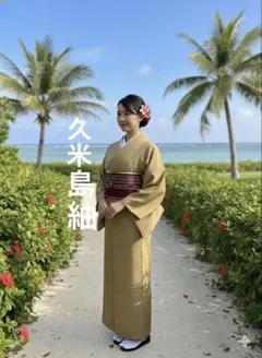☘️早い者勝ち☘️【国宝品】○国指定重要無形文化財○【久米島紬