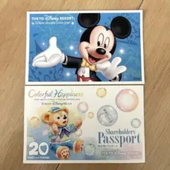 【使用済み】東京ディズニーリゾート 株主優待券 チケット　２枚のサムネイル