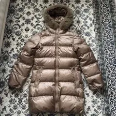 INED ダウンジャケット フード　ファー　ブラウン　サイズ11号