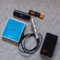 【状態動作良好】SONY MD WALKMAN MZ-E900 ガム型電池新品 送料無料 【箱・説明書付属の動作品】SONY MDウォークマン MZ
