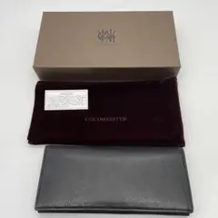 未使用級✨ココマイスター レザー　長財布 ブラック 未使用 COCOMEISTER ココマイスター 長財布 ザオークバーク