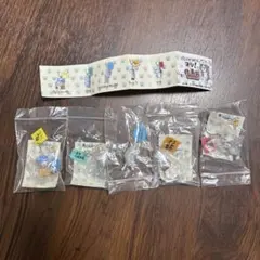 仕事猫　ガチャ　ミニキーチェーン5個セットコンプリート