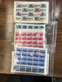 昭和切手 まとめ売り 未使用 シート 小型シート多数 記念切手 普通切手 大量