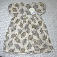 新品タグ付き　テータテート　紫陽花柄ワンピース　80