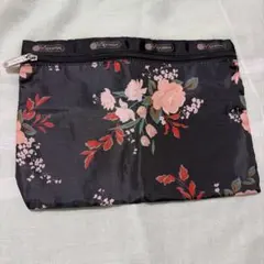 LESPORTSAC 花柄ポーチ 約25cm×18cm