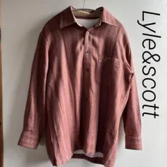 LYLE&SCOTT ヴィンテージ ウール混 ストライプ シャツ