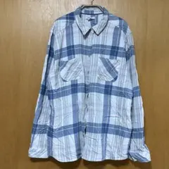 Croft & Barrowチェック柄長袖シャツ 【XLサイズ】コットン100%