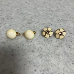 昭和レトロ　ヴィンテージ　イヤリング　2点セット