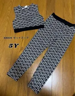 SHEIN 女の子 セットアップ 5Y 110サイズ