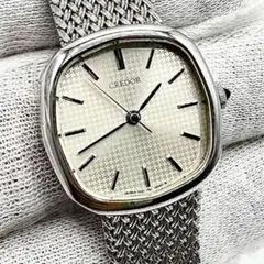 新品電池⭐️vintage SEIKO CREDOR メッシュベルト 腕時計 - メルカリ