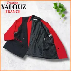 ヴィンテージ✨　フランス製　テーラードジャケット　ダブル　バイカラー　2XL