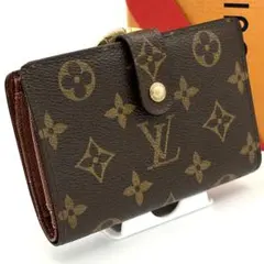 【極美品】ルイヴィトン モノグラム ヴィエノワ がま口 二つ折り財布 コンパクト