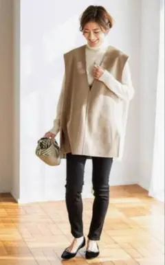 IENA ダブルフェイスデザインベスト