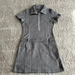 Kolwin ゴルフウェア　グレー ジッパーポロワンピース　Mサイズ