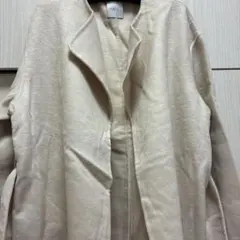 匿名送料込　新品●Aperi アペリ　ナノユニバース　ロングコート　オフホワイトのサムネイル