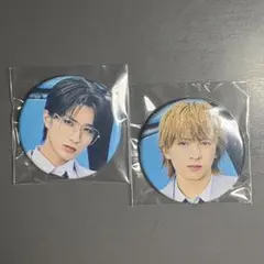 M!LK 山中柔太朗/吉田仁人　HMV 缶バッジ A絵柄 アオノオト