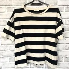 【訳アリ格安】earthアース　ボーダー半袖Tシャツ　フリーサイズ