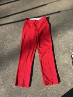 90‘s dickies ワークパンツ　レッド