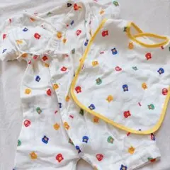 ミキハウス　甚平　だるま　60 70 スタイ