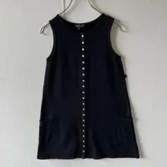 agnes b. ENFANT アニエスベー スナップワンピース ブラック