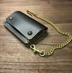 ZERO CRAFT ミドルトラッカーウォレット クロコブラウン - メルカリ