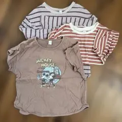 apres les cours ミッキーマウス Tシャツ半袖、長袖トップスセット