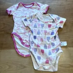 ユニクロ リサラーソン 半袖ロンパース 80 2枚セット